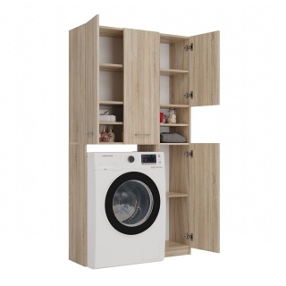 Komplet mebli do łazienki dąb sonoma LAZ-1308-SON