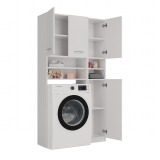 Komplet mebli łazienkowych LAZ-1307-BIEL-MAT