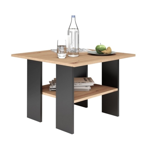 Ława kwadratowa stolik STOL-810-ART-CZERN