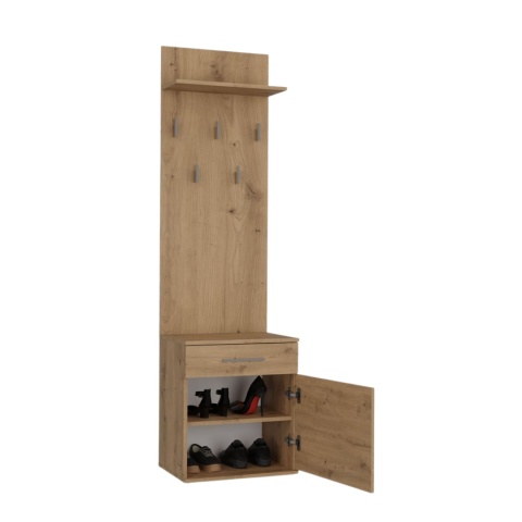 Mini garderoba do przedpokoju dąb artisan GAR-103-ART