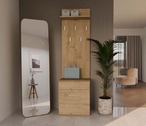 Mini garderoba do przedpokoju dąb artisan GAR-103-ART
