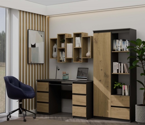 Regał na ścianę wiszący dąb artisan POL-1104-ART