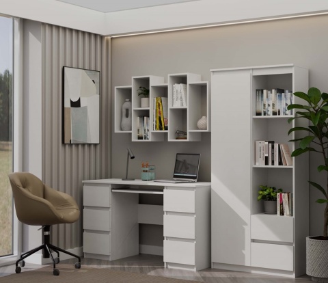 Regał ścienny wiszący POL-1104-BIEL-MAT