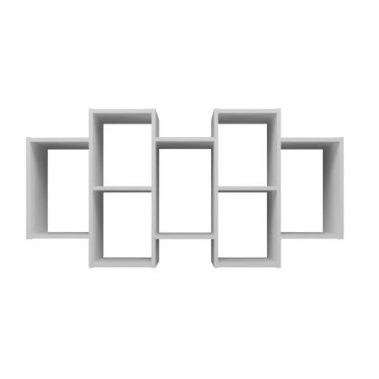 Regał ścienny wiszący POL-1104-BIEL-MAT