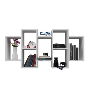 Regał ścienny wiszący POL-1104-BIEL-MAT