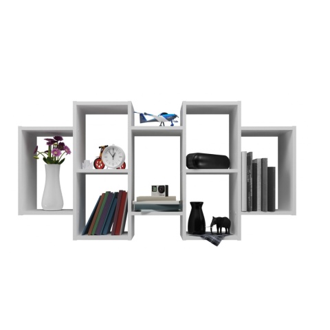 Regał ścienny wiszący POL-1104-BIEL-MAT