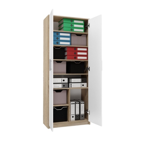 Regał zamknięty z półkami RE-1427-SON-BIEL