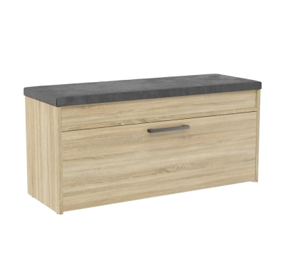 Siedzisko z szafką na buty dąb sonoma BUT-206-SON