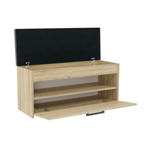 Siedzisko z szafką na buty dąb sonoma BUT-206-SON