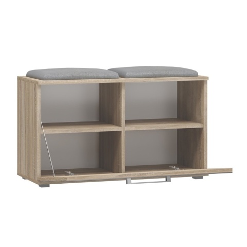 Siedzisko ze schowkiem i szafką dąb sonoma BUT-202-SON