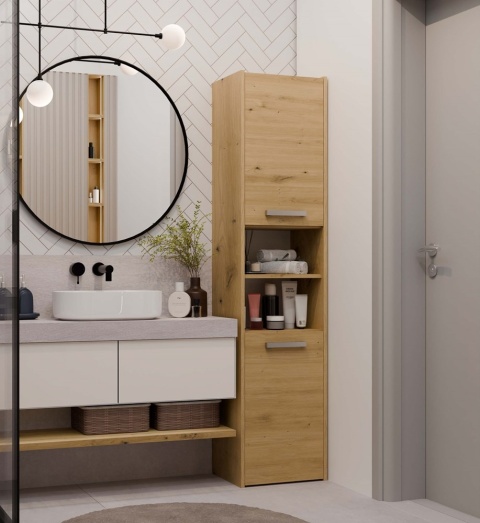 Słupek łazienkowy 40x30 cm dąb artisan LAZ-1311-ART