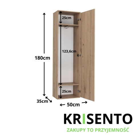 Szafa do przedpokoju głębokość 35 cm SZAF-1003-ART