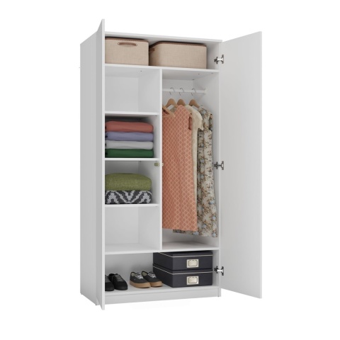 Szafa na buty i kurtki SZAF-1002-BIEL-MAT