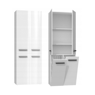 Szafka do łazienki 60 cm LAZ-1322-BIEL-POŁ