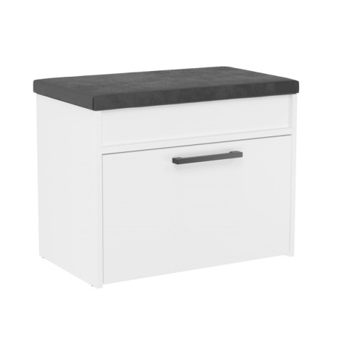 Szafka na buty wąska biała BUT-208-BIEL-MAT