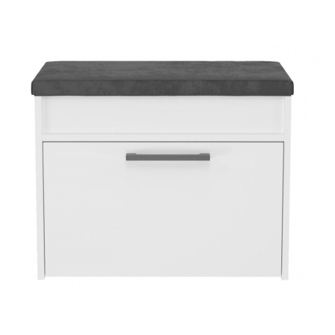 Szafka na buty wąska biała BUT-208-BIEL-MAT