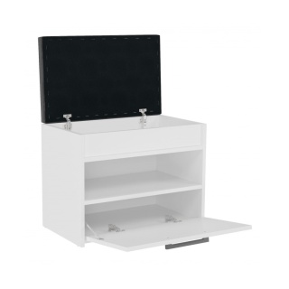 Szafka na buty wąska biała BUT-208-BIEL-MAT