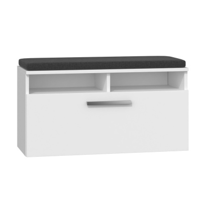 Szafka na buty z półkami biała BUT-205-BIEL-MAT