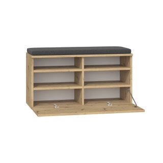 Szafka na buty z siedziskiem tapicerowanym BUT-205-ART