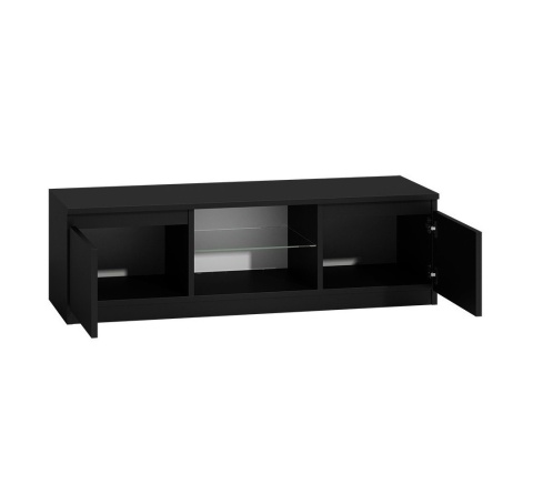 Szafka rtv czarna połysk 120cm RTV-501-CZERN-POL