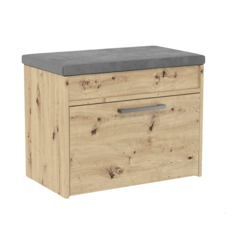 Szafka z siedziskiem dąb artisan BUT-208-ART