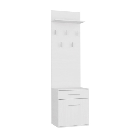 Wąska garderoba biała GAR-103-BIEL-MAT