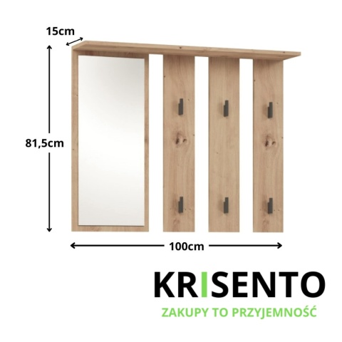 Wieszak do przedpokoju na ścianę WIESZ-606-ART