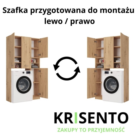 Zestaw szafek łazienkowych dąb artisan LAZ-1308-ART