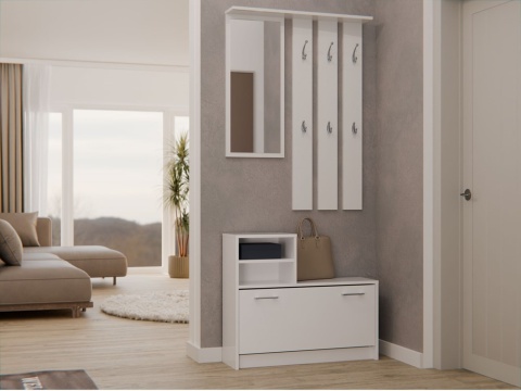 Biała garderoba GAR-101-BIEL-MAT