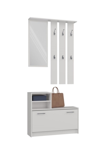 Biała garderoba GAR-101-BIEL-MAT