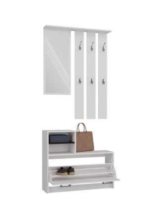 Biała garderoba GAR-101-BIEL-MAT