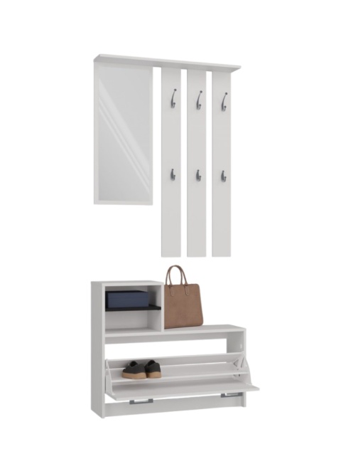 Biała garderoba GAR-101-BIEL-MAT