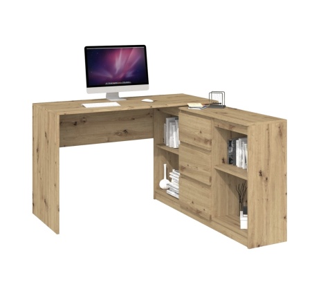 Biurko 120x50 cm dąb artisan BIUR-701-ART