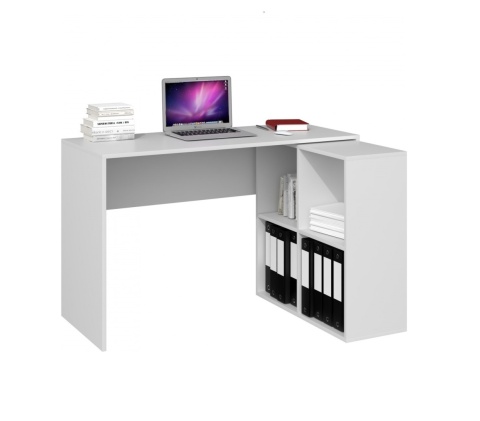 Biurko 120 cm białe BIUR-701-BIEL-MAT