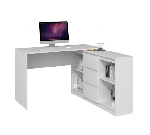 Biurko 120 cm białe BIUR-701-BIEL-MAT