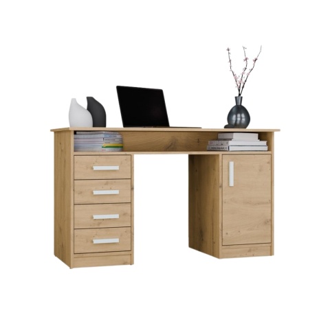 Biurko z szufladami i szafką 125cm BIUR-732-ART