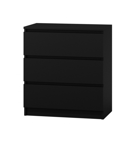 Czarna komoda z szufladami KOM-901-CZERN-MAT