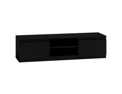 Czarna szafka rtv 140cm RTV-502-CZERN-MAT