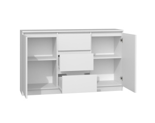 Duża biała komoda KOM-912-BIEL-MAT