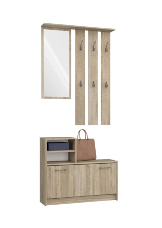 Garderoba na przedpokój dąb sonoma GAR-101-SON