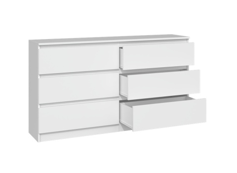Komoda 140 cm biała KOM-906-BIEL-MAT