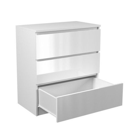 Komoda biała z połyskiem KOM-901-BIEL-POŁ