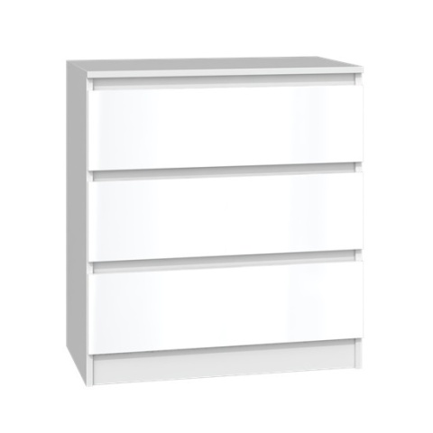 Komoda biała z połyskiem KOM-901-BIEL-POŁ