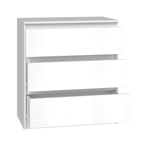 Komoda biała z połyskiem KOM-901-BIEL-POŁ