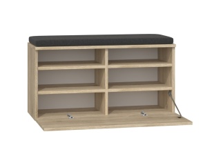 Komoda na buty z siedziskiem dąb sonoma BUT-205-SON