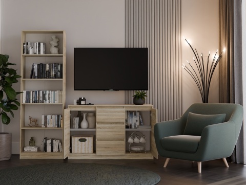 Komoda z szufladami i szafkami KOM-912-SON