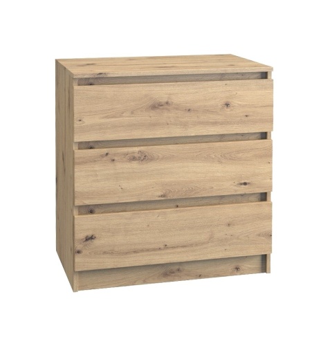 Niska komoda z szufladami dąb artisan KOM-901-ART