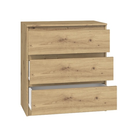 Niska komoda z szufladami dąb artisan KOM-901-ART