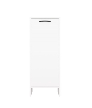 Półsłupek łazienkowy z koszem na pranie LAZ-1330-BIEL-MAT