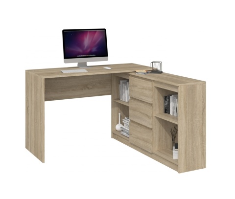 Proste biurko dąb sonoma BIUR-701-SON